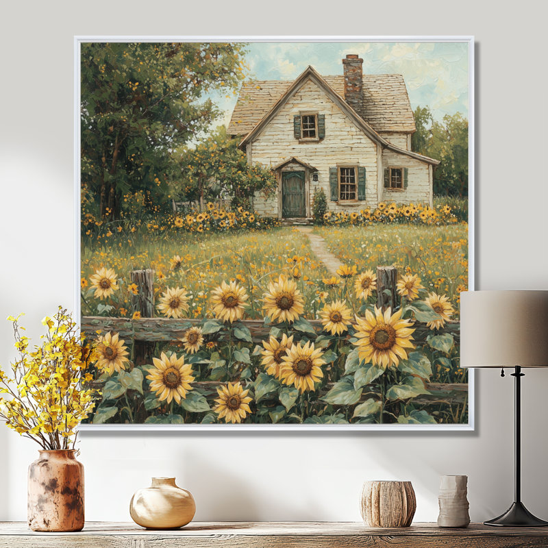Dovidio - Paysages, art mural, Impression encadrée flottante, H 30 po x l 30 po, Blanc