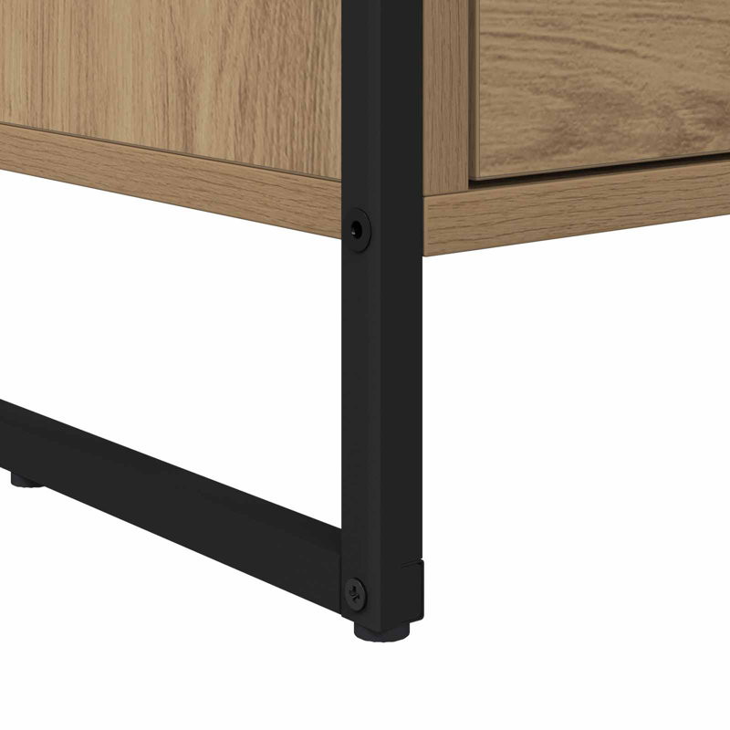 39.5 cm W Bedside Table, Artisian Oak