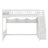 Wooden Loft Bed With Staircase And Wardrobe,Storage Shelves And Under-Bed Space