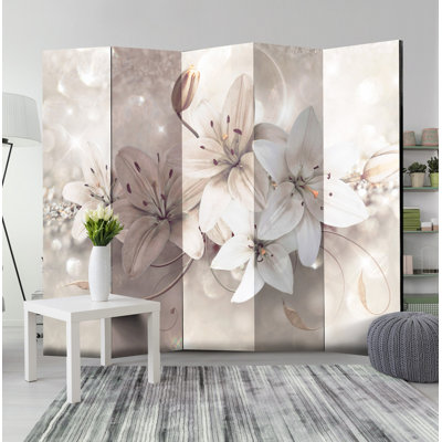 172 cm H Solid Wood Folding Room Divider
