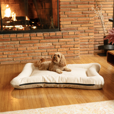 Lit pour chien et chat en microsuède réversible ivoire All Day with Cloud 9