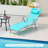 Babers Outdoor Metal Chaise Lounge , Cushion Included
