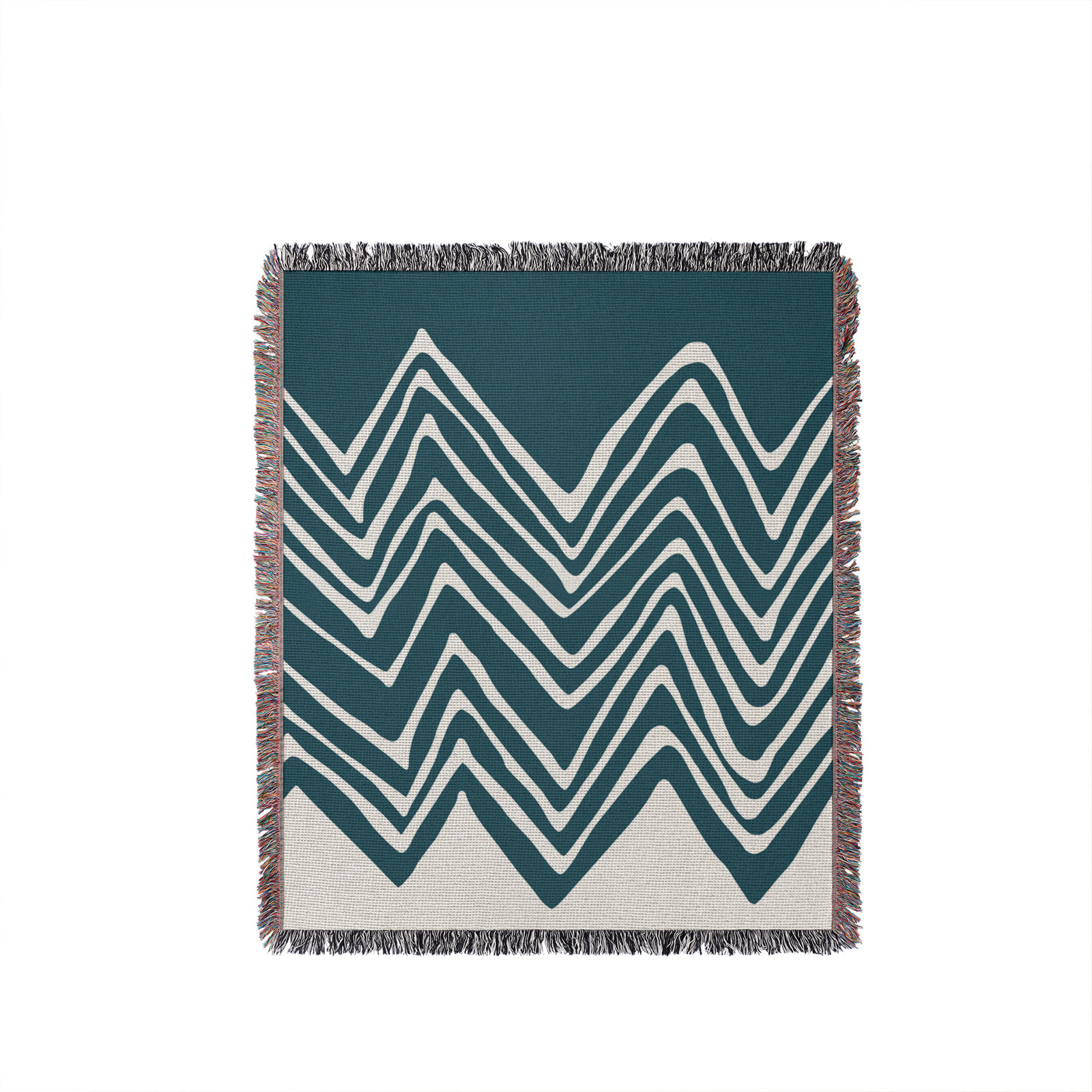 Addai Throw Blanket, Teal, 60" H x 80" W (Queen)