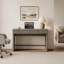 Bureau moderne cannelé avec 2 tiroirs cachés l 48,86 po Cesiro-1862708020