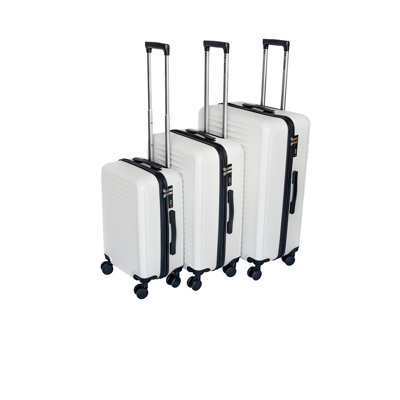 Ensemble de 3 valises, valise cabine rigide et légère à roulettes multidirectionnelles, idéale pour les voyages d'affaires, les vacances et la vie étudiante.