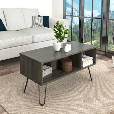 Minnesota Coffee Table With Two Shelves Carbon Espresso Finish