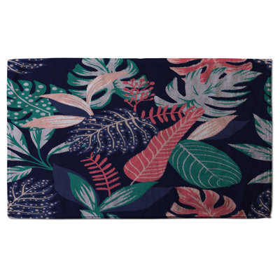 Cotton Floral Waffle Kitchen Towel