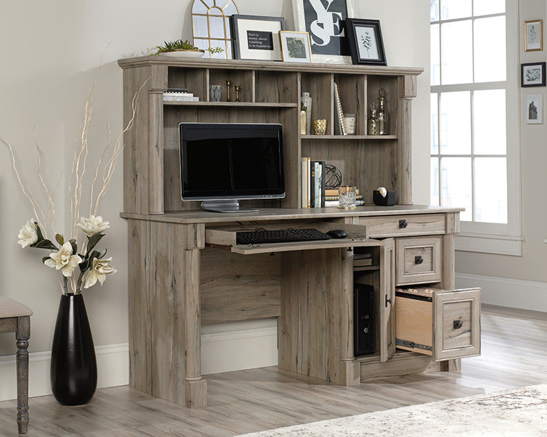 Computer Desk with Hutch