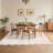Machine Washable Rug Modern Scalloped Rug Non Slip, Neutral Indoor Carpet, Soft Non Shedding Floor Covering, Low Pile Thin Foldable Printed Mats for Living Room Bedroom Nursery-1890556594