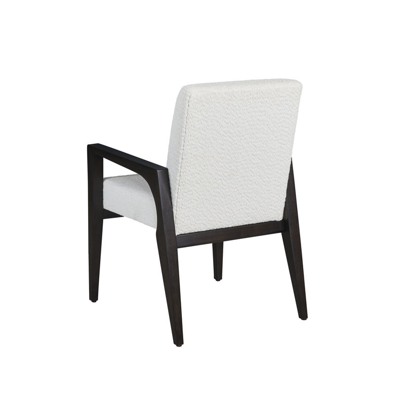 Zanzibar Latham Upholstered Arm Chair, White