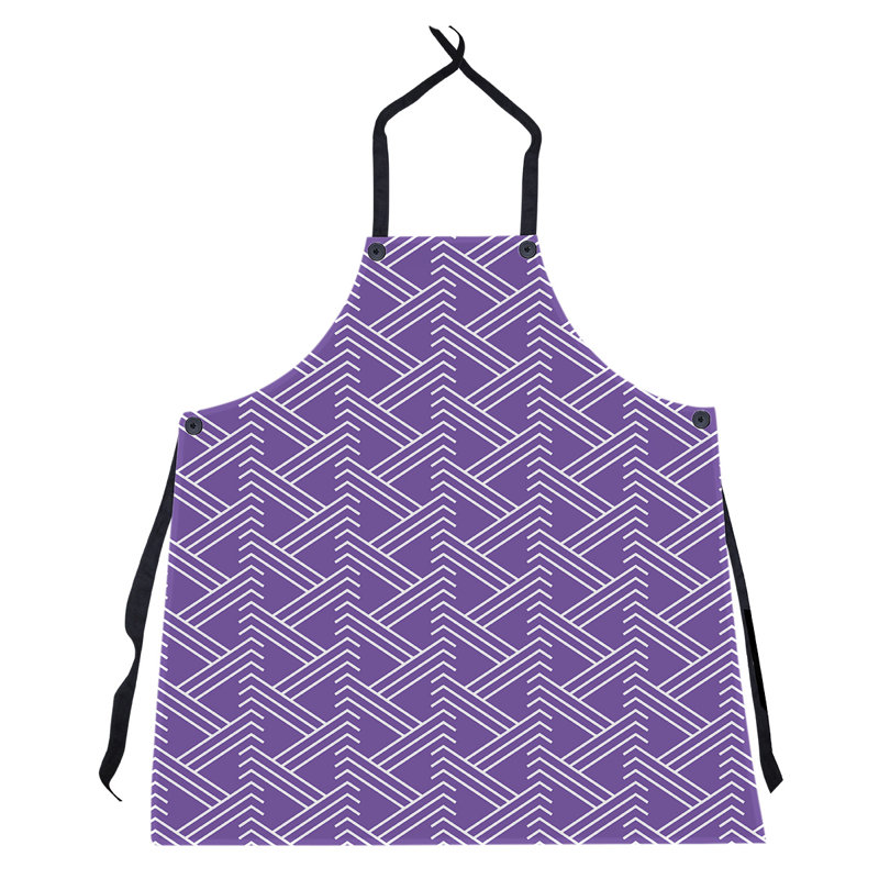 Jordao Bib Apron, Purple/White