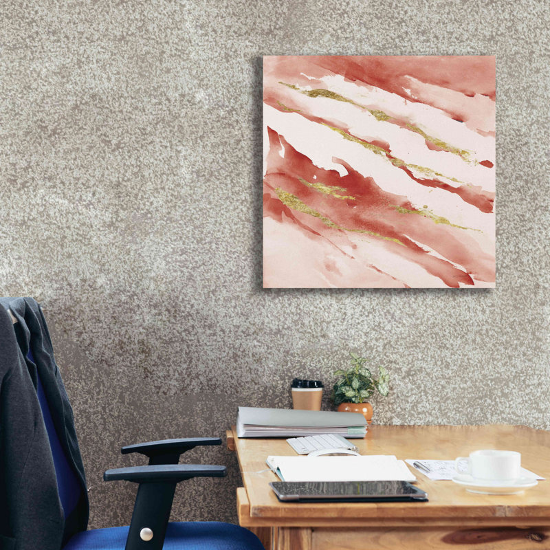 «Drift V2 Red» par Mike Schick, estampe numérique sur toile, 26 po x 26 po, H 26 po x l 26 po x P 1,25 po