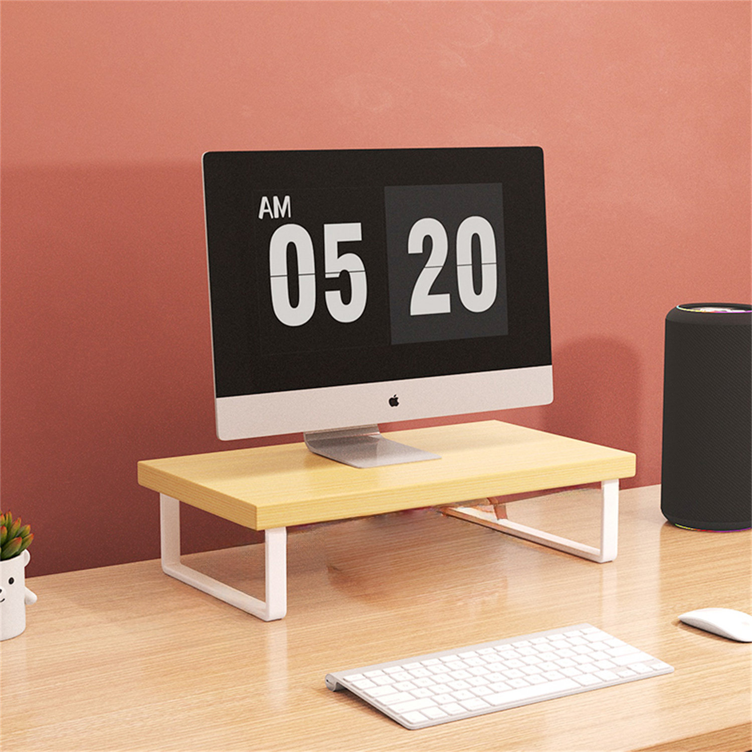 Latitude Run® Alanha Manufactured Wood Monitor Stand | Wayfair