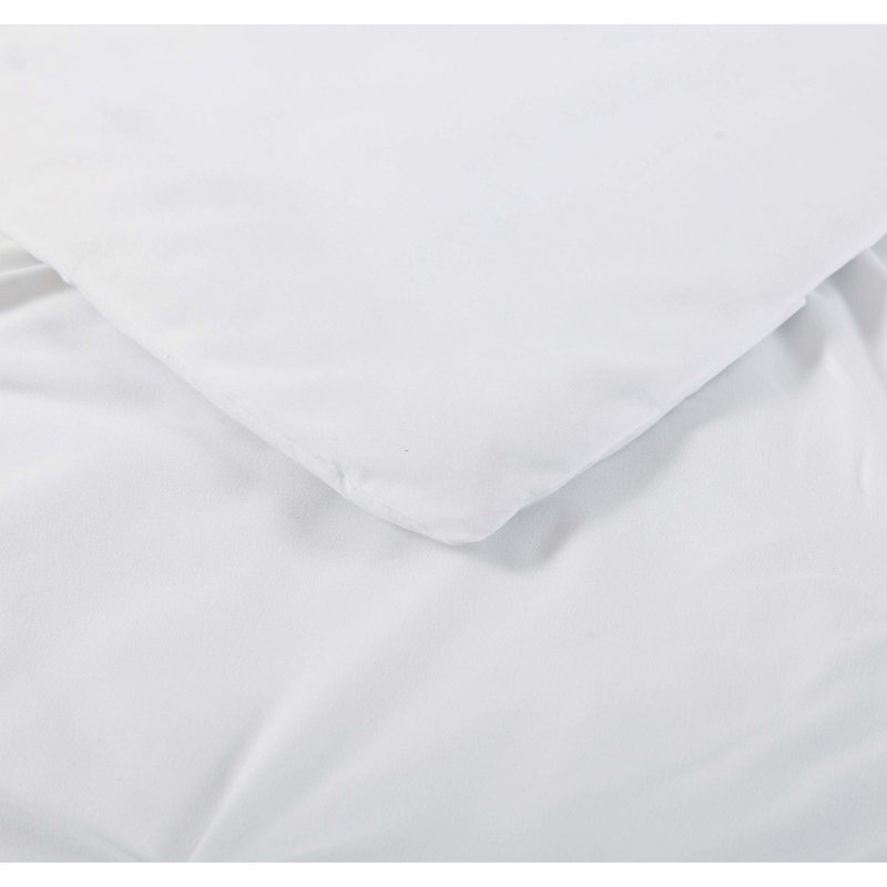 Truly Soft Everyday Pleated 4 Piece Removeable Cover Comforter Set, White, Twin Extra Long Duvet Cover + 2 Additional Pieces