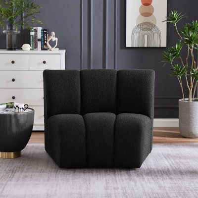 Infinity 43" W Boucle Fabric Modular Chair