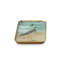 Ensemble de 4 plateaux de bureau et à bijoux en métal « Oiseaux de mer » – Collection décorative en fer et émail d'inspiration côtière