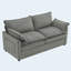Causeuse moderne avec poches de rangement, gris-704747648