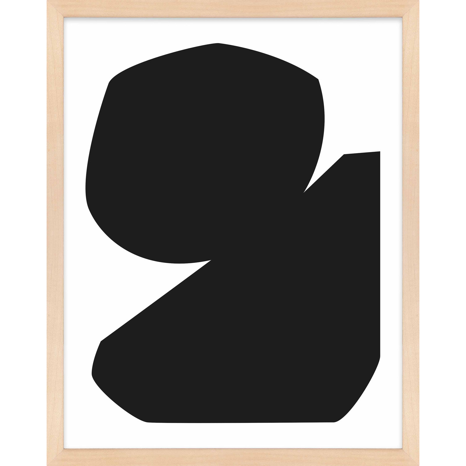Study In Black 1 by Michael Kempen, Maple Framed, 50"H x 40"W x 1.25"D