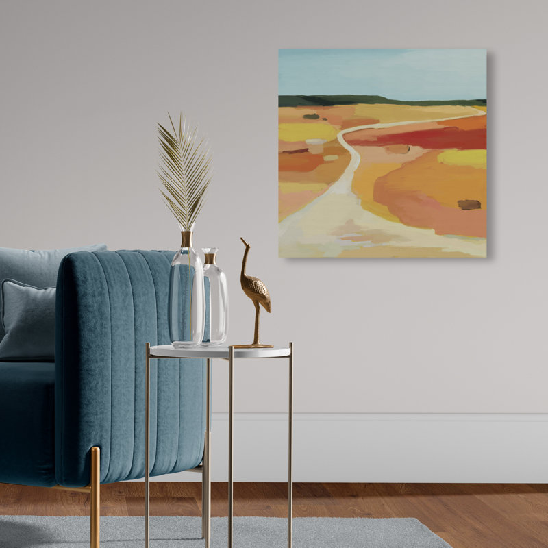 Yellow Road Print by Oliver Gal, 20" H x 20" W, Gallery Wrapped