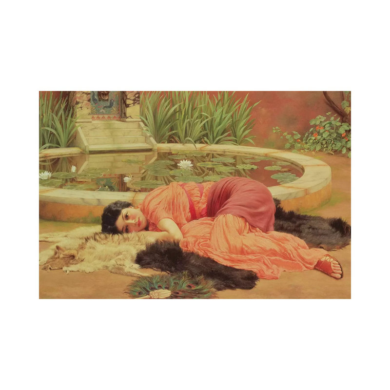 Dolce Far Niente, 1904 by John William Godward - Wrapped Canvas Painting, 101.6 cm H x 66.04 cm W x 3.175 cm D