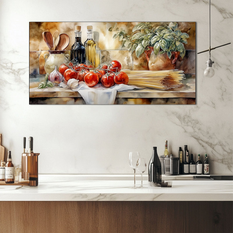 Décoration murale de cuisine de ferme CXVU, toile d'art de cuisine murale rétro, œuvre d'art de cuisine rustique pour photos murales, décoration de salle à manger de campagne, cadre intérieur en bois massif, impressions sur toile 32 x 16 pouces