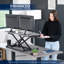 Convertisseur de bureau debout à hauteur ajustable VIVO (Série DESK-V000K)-97690516-97690521
