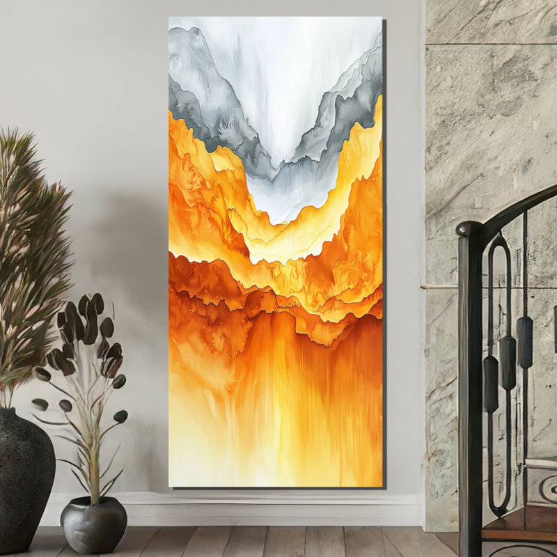 Art mural Oberta, H 60 po x l 28 po, Toile tendue, Ne s’applique pas
