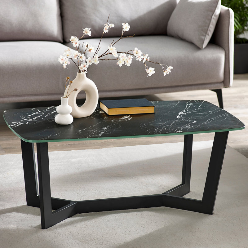 Trestle Coffee Table, Black