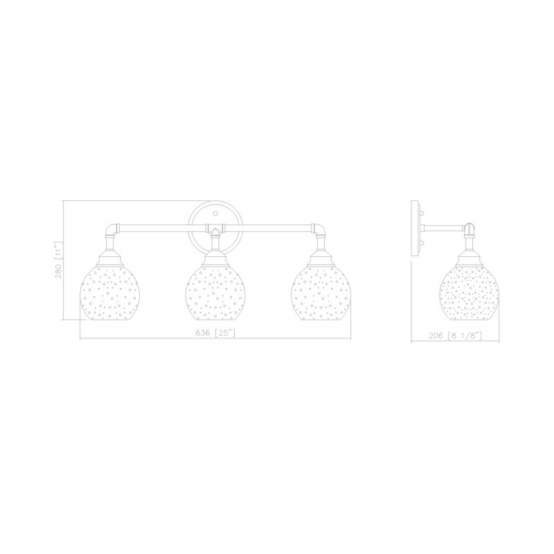 Waverly Hall 3 - Light Vanity Light