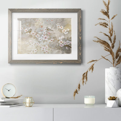 Au début du printemps - reproduction encadrée rustique avec tableau mat