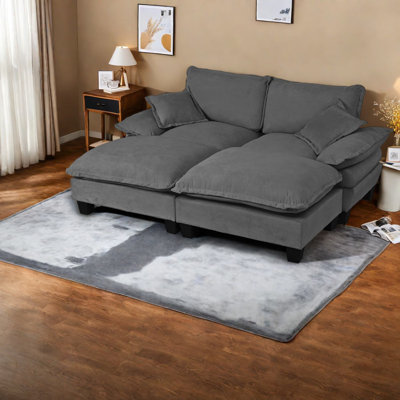 Canapé modulaire en chenille Cloud Comfort
