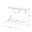 Lit escamotable simple avec tablettes de rangement