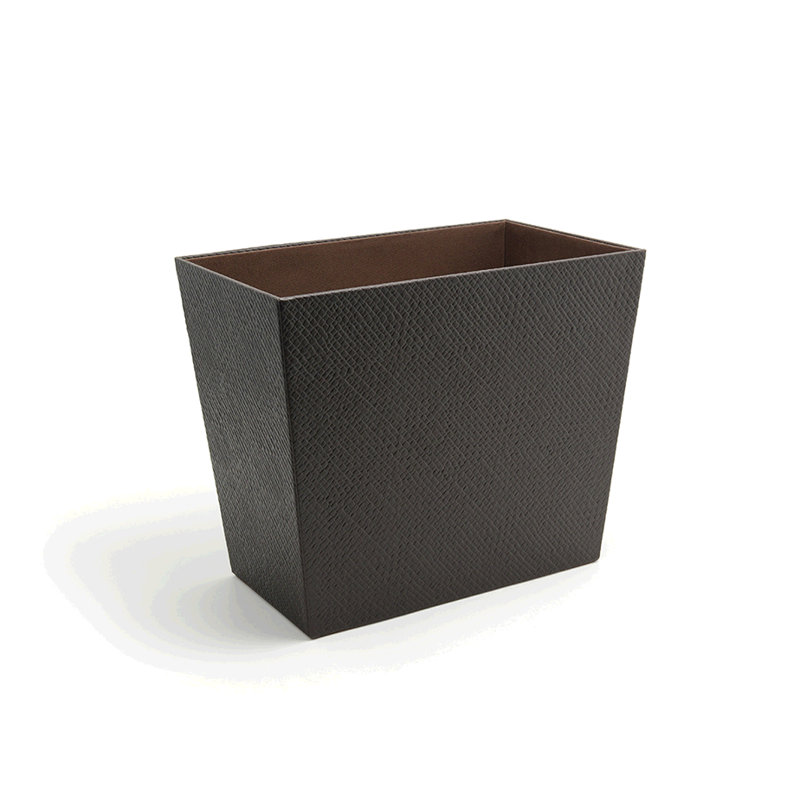 Java Plastic Open Waste Basket - 3 Gallons, Brown