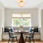 3-Light Modern Gold Semi Flush Mount Ceiling Light with Milk White Flower Shade for Living Room Bedroom Entryway