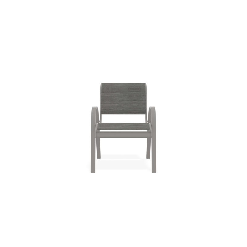 Chaise de café Aruba II, Gris chaleureux, Sicile