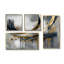 Shapes And Lines Abstract Marble V - Abstract Marble, reproduction d'art sur toile 4 pièces-347318629-347318628