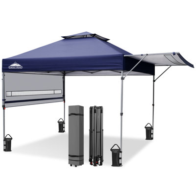 Pop Up Canopies 17 Ft. W x 10 Ft. D Metal Patio Gazebo