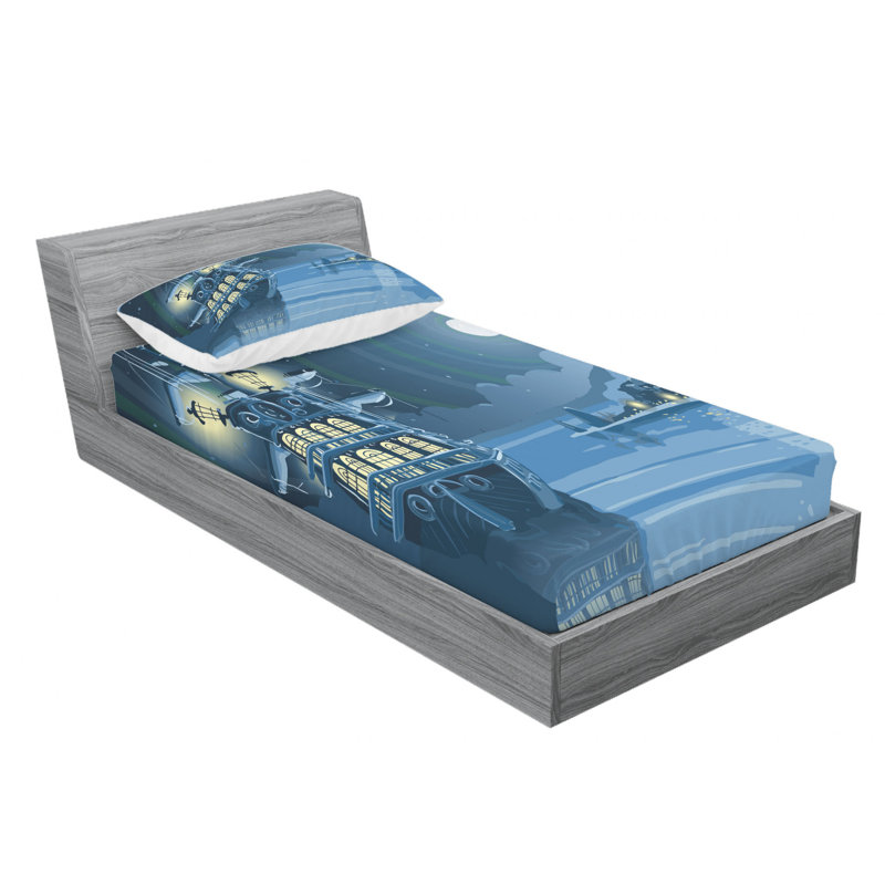 Microfiber Sheet Set, Twin XL Sheet Set with Fitted Sheet