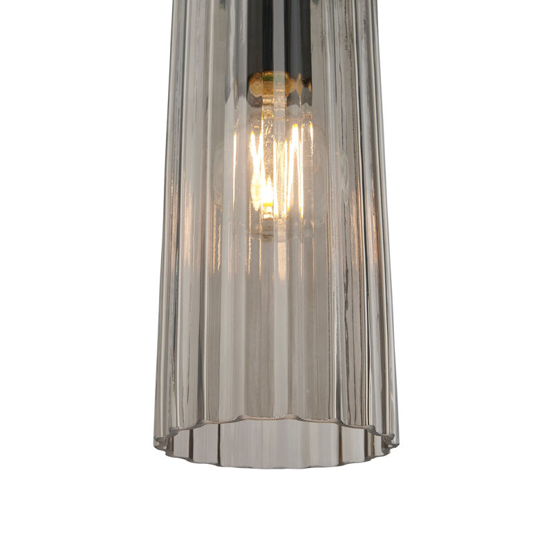 1 - Light Satin Pendant, Black
