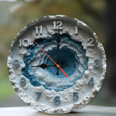 Horloge murale unique en résine