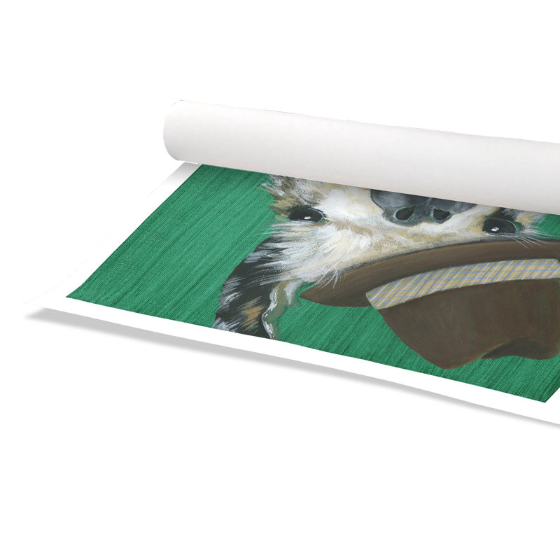 «Rolled Llama Gentleman», impression sur papier, H 36 po x l 36 po x P 1 po