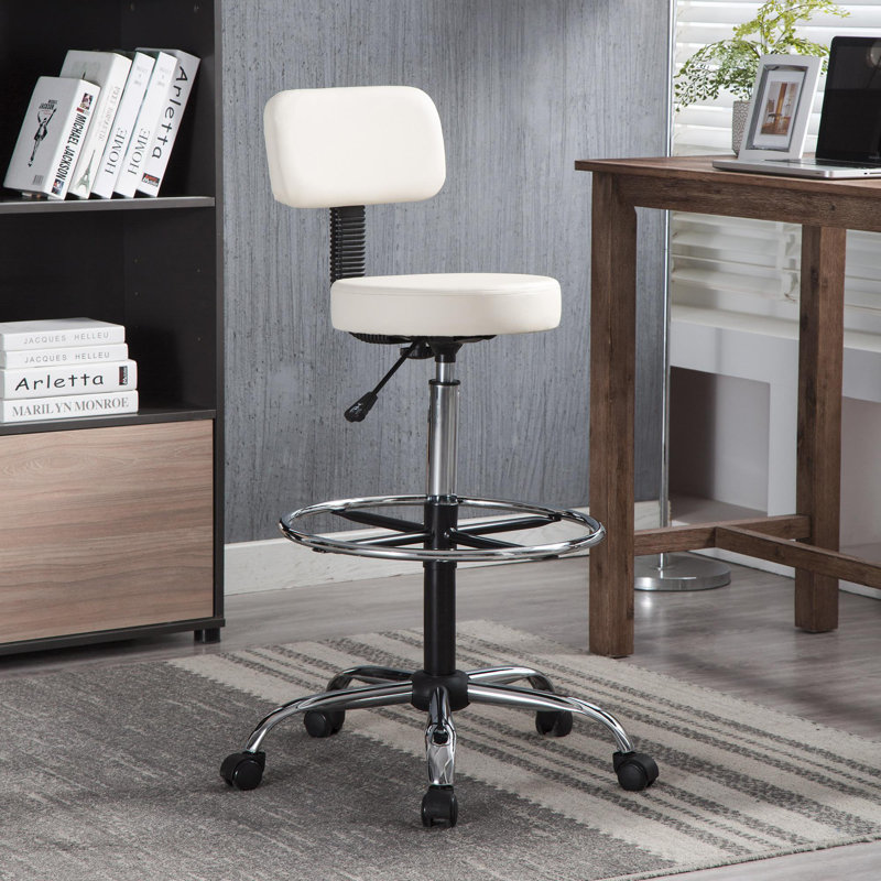 Chaise à genoux en similicuir Dakotta, tabouret à dessin pour le bureau, studio, tabouret à roulettes réglable en hauteur