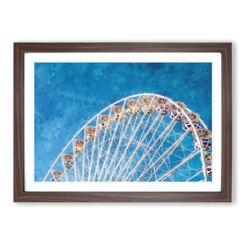 Ferris Wheel Vol.4 - Framed Print, 27cm H x 36cm W x 2cm D, Walnut Framed