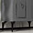 Elegant Console Table, Anthracite & Silver, 29.5 x 31.1 x 15.7 inches | 100% Melamine Coated Particle Board, Thickness: 0.7 inches | Sturdy Design with 19-inch Leg Height, Perfect for Modern Home Decor & Entryways-587803447
