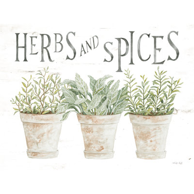 Herbes et épices sur toile par Cindy Jacobs