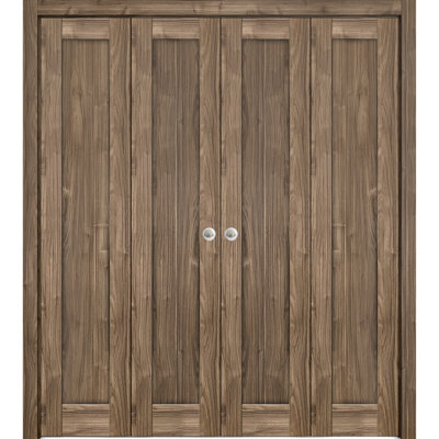 Porte pliante à panneaux en bois Quadro