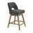 Bisto  360° Swivel Bar Stools with Solid Wood Frame-445816876-466326315