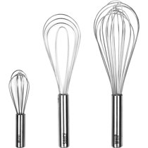 ExcelSteel Stainless Steel 14 Professional Heavy Duty Whisk, Small
