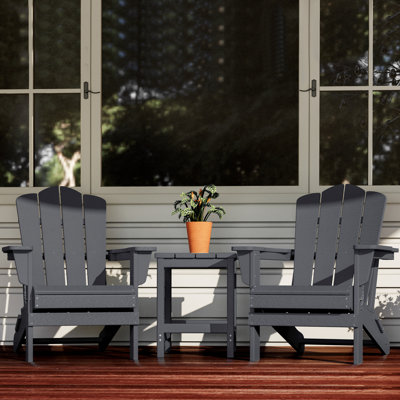 Wolak Foldable Outdoor Adirondack Chair