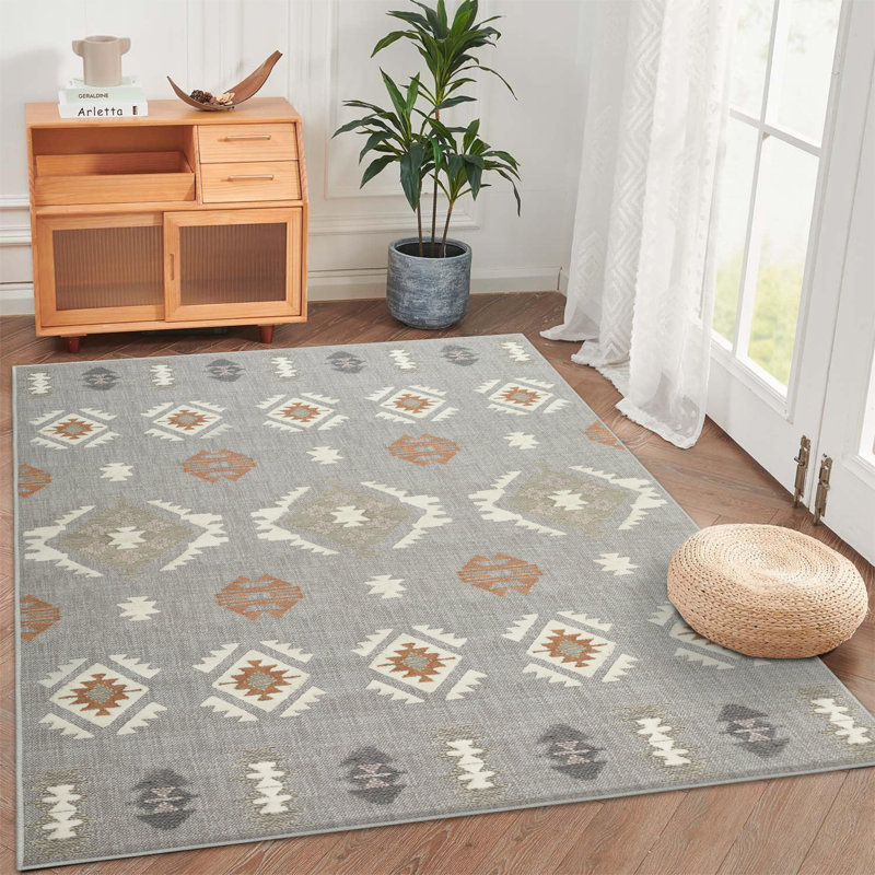 Asilee Abstract Machine Printed Area Rug, Runner 60 x 220cm
